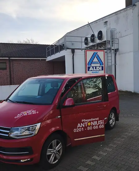 Essen Bergerhausen Aldi Einkaufen Pflegedienst Antonius Haushaltshilfe