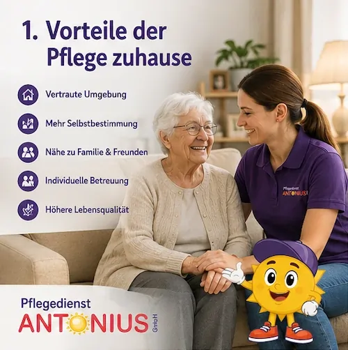 Vorteile der Pflege zuhause