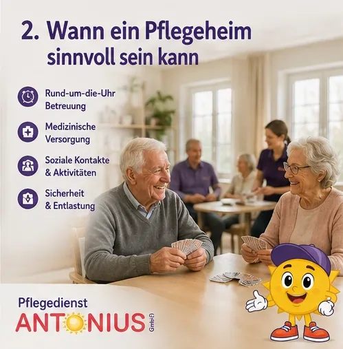 Wann ein Pflegeheim Sinnvoll sein kann