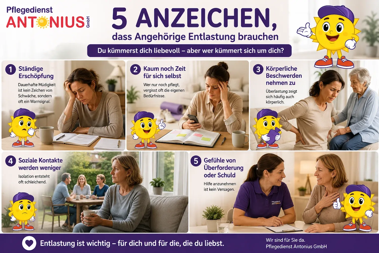 5 Anzeichen das Angehörige Entlastung brauchen compressed 5 Anzeichen das Angehörige Entlastung brauchen - Pflegedienst Antonius