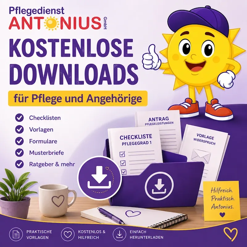 Pflege-Downloads Vorlagen - Musterbriefe - Checklisten - Formulare