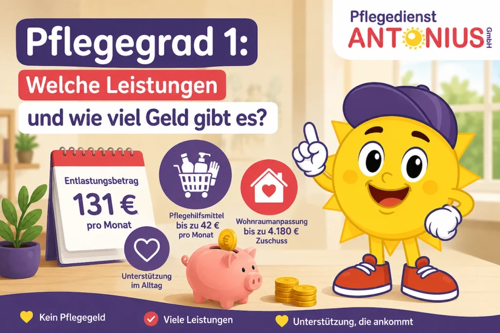 Pflegegrad 1 Wieviel Geld und Leistung gibt es - Pflegedienst ANTONIUS Essen